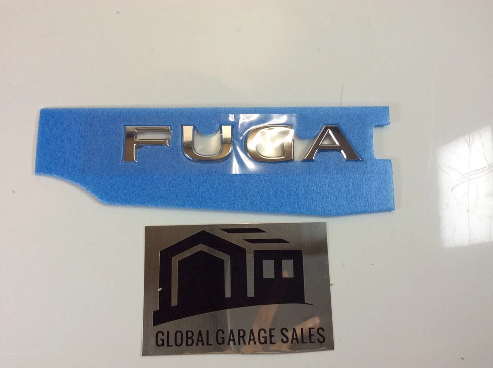 Nissan Genuíno Fuga Infiniti M37 M56 Q70 Y51 Emblema Genuíno Traseiro FUGA Japão Novo - Imagem 3 de 4