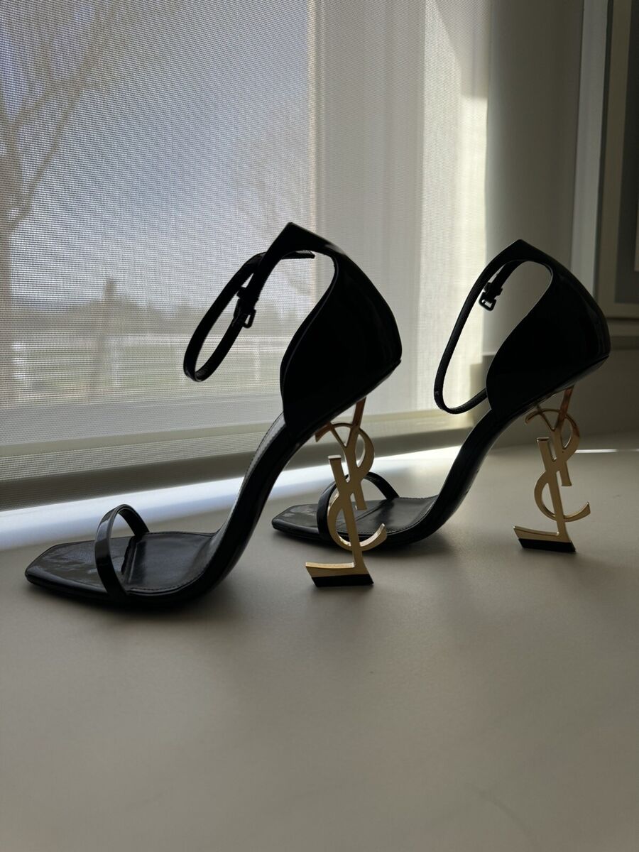 YSL Yves Saint Laurent Opyum Black Gold Sandal Heels US 7 | eBay YSL Yves Saint Laurent Opyum Black Gold Sandal Heels US 7 | eBay