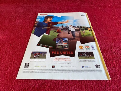 PADA2 ADVERT 11X9 PES PRO EVOLUTION SOCCER LIONEL MESSI PLAYSATION