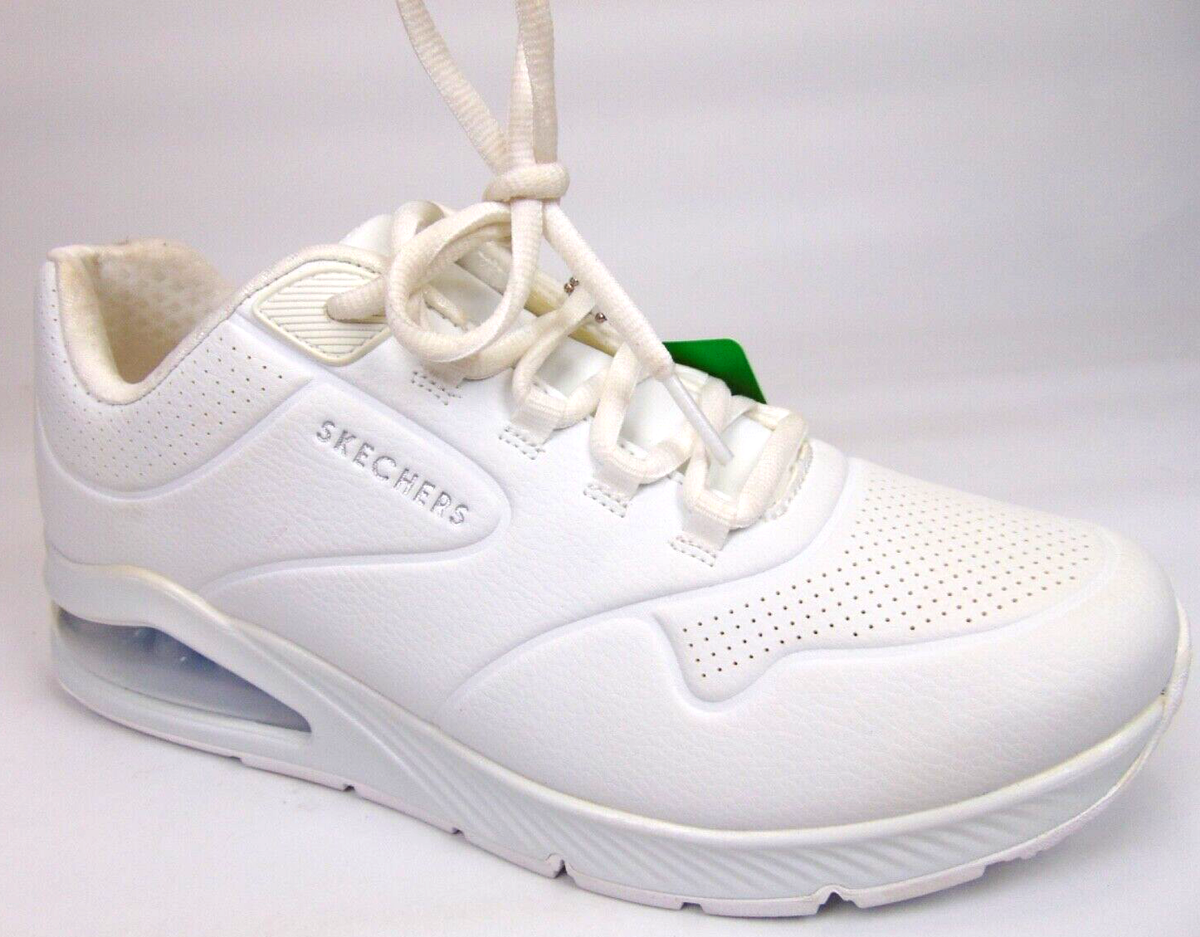 Skechers Womens Uno Air Around You White Casual Shoes Sneakers Size  Medium