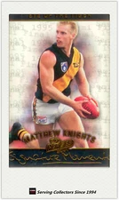 2001 ESP AFL Heroes Series Signature Moments Unsigned Card SM6 Matthew Knights