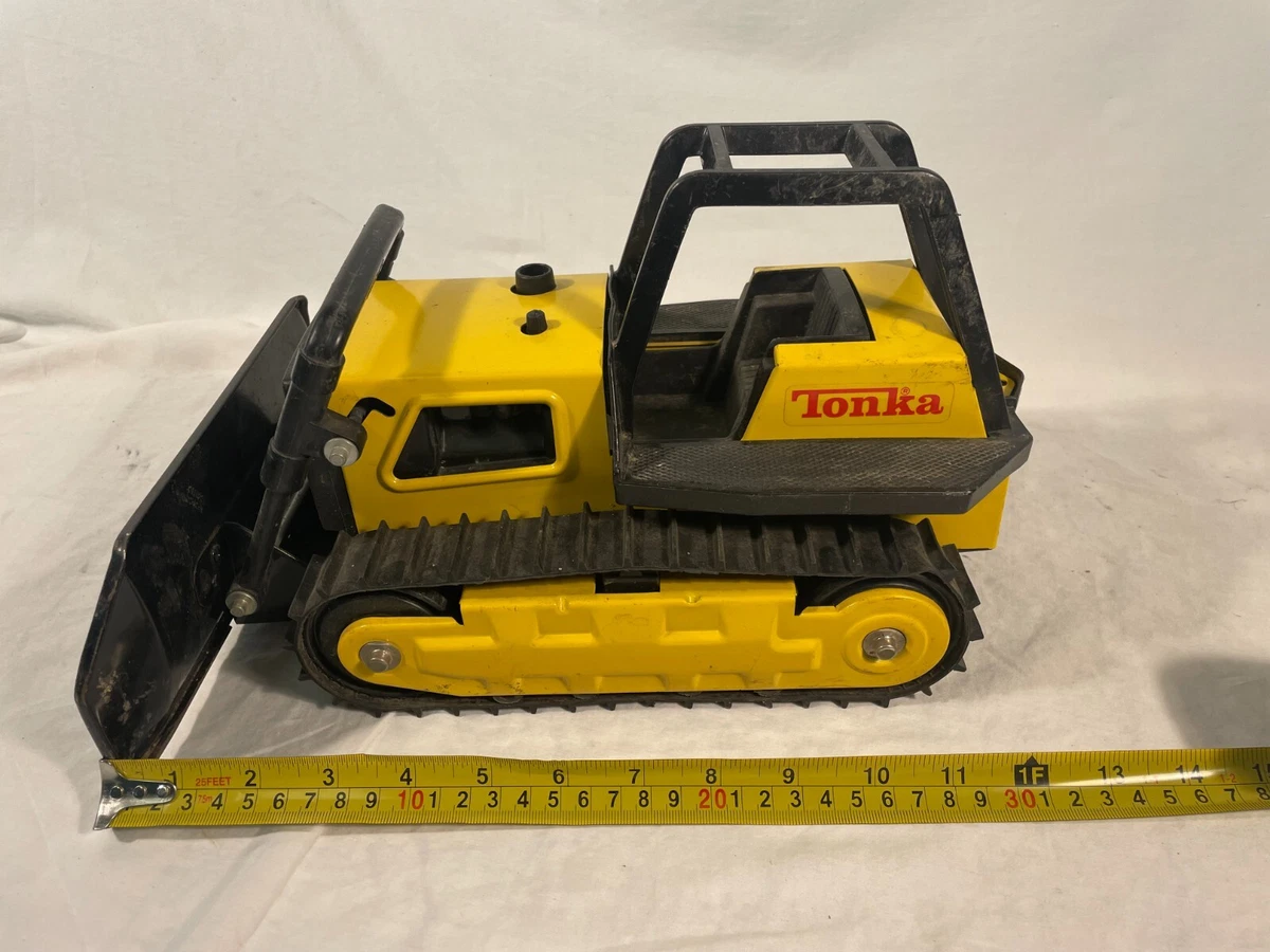 Tonka 黄色推土机老式制造压铸建筑机械| eBay