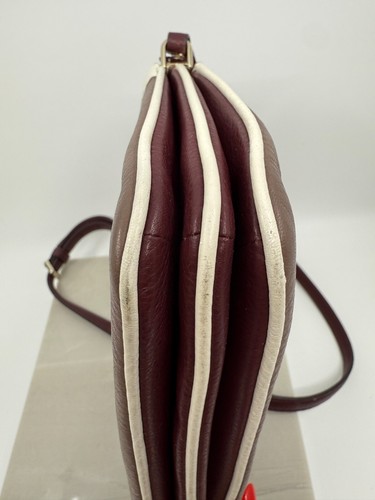 Borsa donna Kate Spade Jackson tripla pelle marrone tassello tracolla slim - Foto 5 di 11