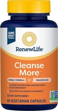 Renew Life Cleanse More Detox Cleanse More, Reduces Bloating & Res 60 Capsules