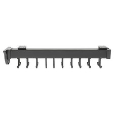 Brooms and Mops Pull Out Storage Rack, Wall Organizer with 20 Hooks for Brooms