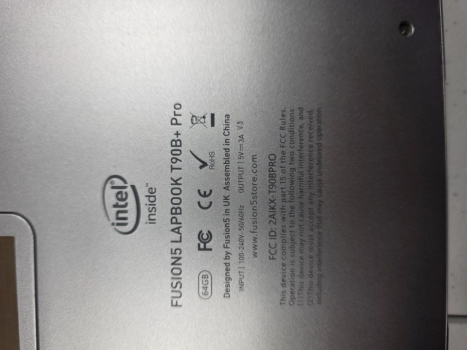 Fusion5 Lapbook T90B+ Pro 14.1" Laptop Intel 64GB Parts Only No Charger - Image 3 of 3