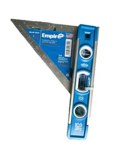 Empire Tools 7'' Rafter Speed Square + 9” Magnetic Torpedo Level Combo Kit USA