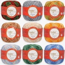 Anchor Freccia Multicolour 6 | Filato per Uncinetto 100% Cotone a Fibra Lunga