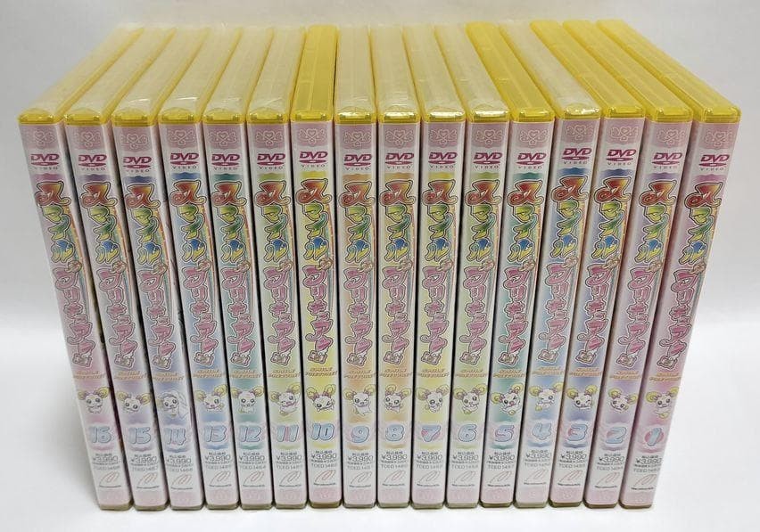 Glitter Force Smile Precure Complete 16-Volume DVD Set Unopened