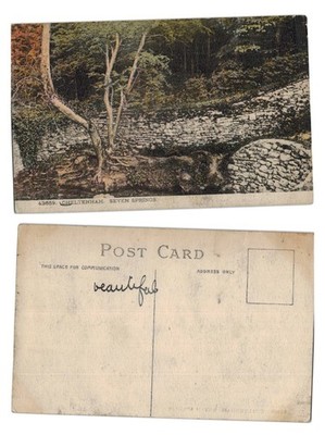 Alte Postkarte - Seven Springs, Cheltenham, Gloucestershire - UNBESENDET