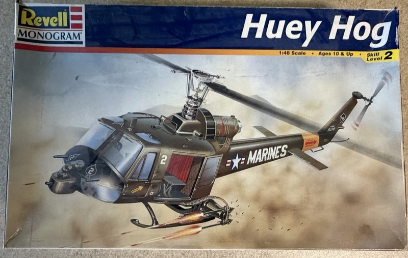 Revell Huey Hog Model Kit Helicopter Marines Sealed Box 1998
