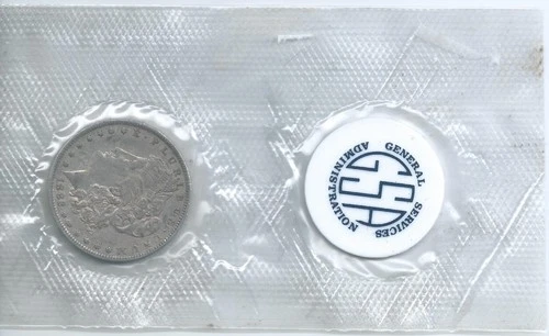 1882 GSA O Morgan Silver Dollar New Orleans Soft Pack XF/AU