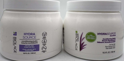 2PK Matrix Biolage Hydra Source Conditioning Balm ~ 16.9 FL OZ EACH ~ ALOE ~ NEW
