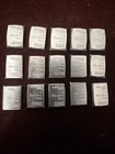 Lot of 15 • Valcambi Suisse 1g .999 Silver Bars • 15 Grams Fine Silver