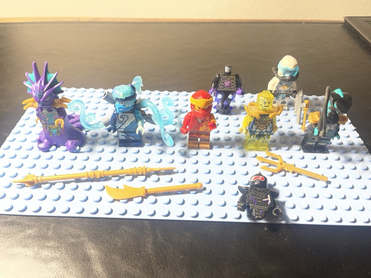 Lot Lego Ninjago Minifigures (Nya, Lloyd, Zane, Kalmaar Maaray Kai