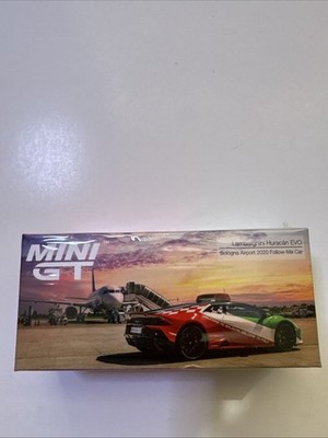 Mini Gt 193 Lamborghini Huracan Evo Bologra Airort 2020 Follow - Me Car