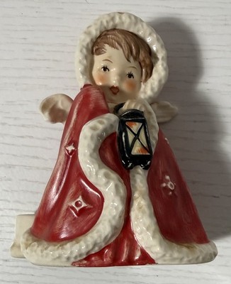 Vintage Goebel Small Candle Holder Featuring Angel Figurine with Lantern 1958