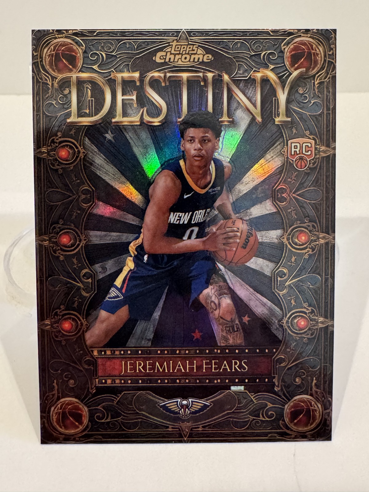 2025-26 Topps Chrome - Destiny Jeremiah Fears #D-7 Refractor (RC)