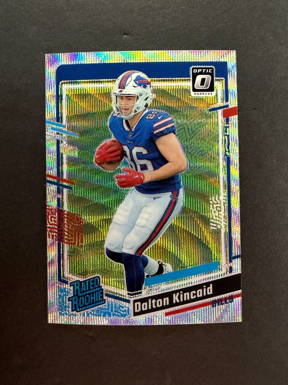 Dalton Kincaid 2023 Panini Donruss Optic Rated Rookie Wave /300 #211