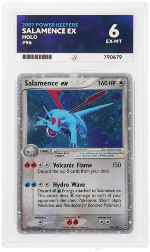 Pokemon Salamence ex 96/108 Power Keepers ACE 6 Holo Rare - 2007