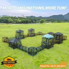 Extra Large Catio 2-Tier Outdoor Cat Enclosure Weatherproof