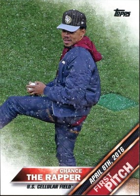 2016 Topps Update Chance the Rapper FP-7 First Pitch