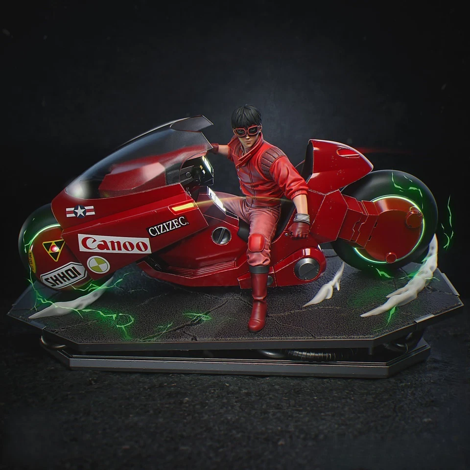 Kaneda - Akira action figure in resina dipinta a mano consegna 30 - 90 g - Immagine 2 di 4