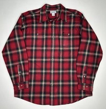 Carhartt Heavyweight Plaid Flannel Button Down Shirt S216-DKR  XL