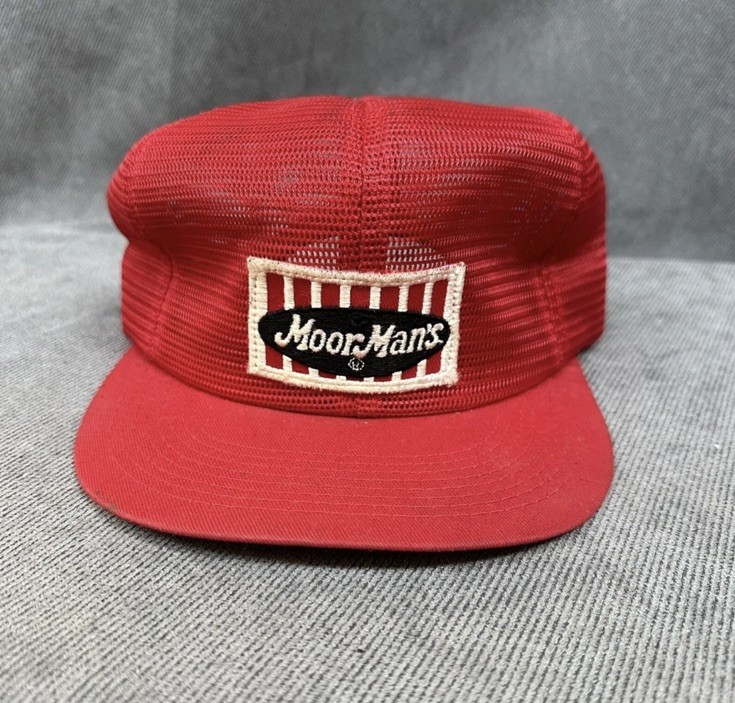Vtg Moorman’s Patch All Mesh Snapback Trucker Hat… - image 1