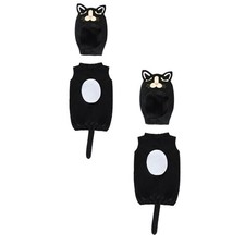 Costume de Chat D'Halloween, Combinaison de Jeu de Rôle Animal pour Fête