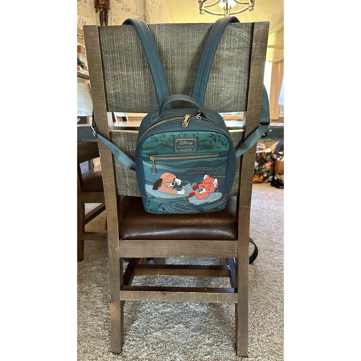 Loungefly Mini Backpack The Fox and the Hound Playtime Disney Green‎ Loungefly Fox and Hound Playtime Mini | Mercari main image 4