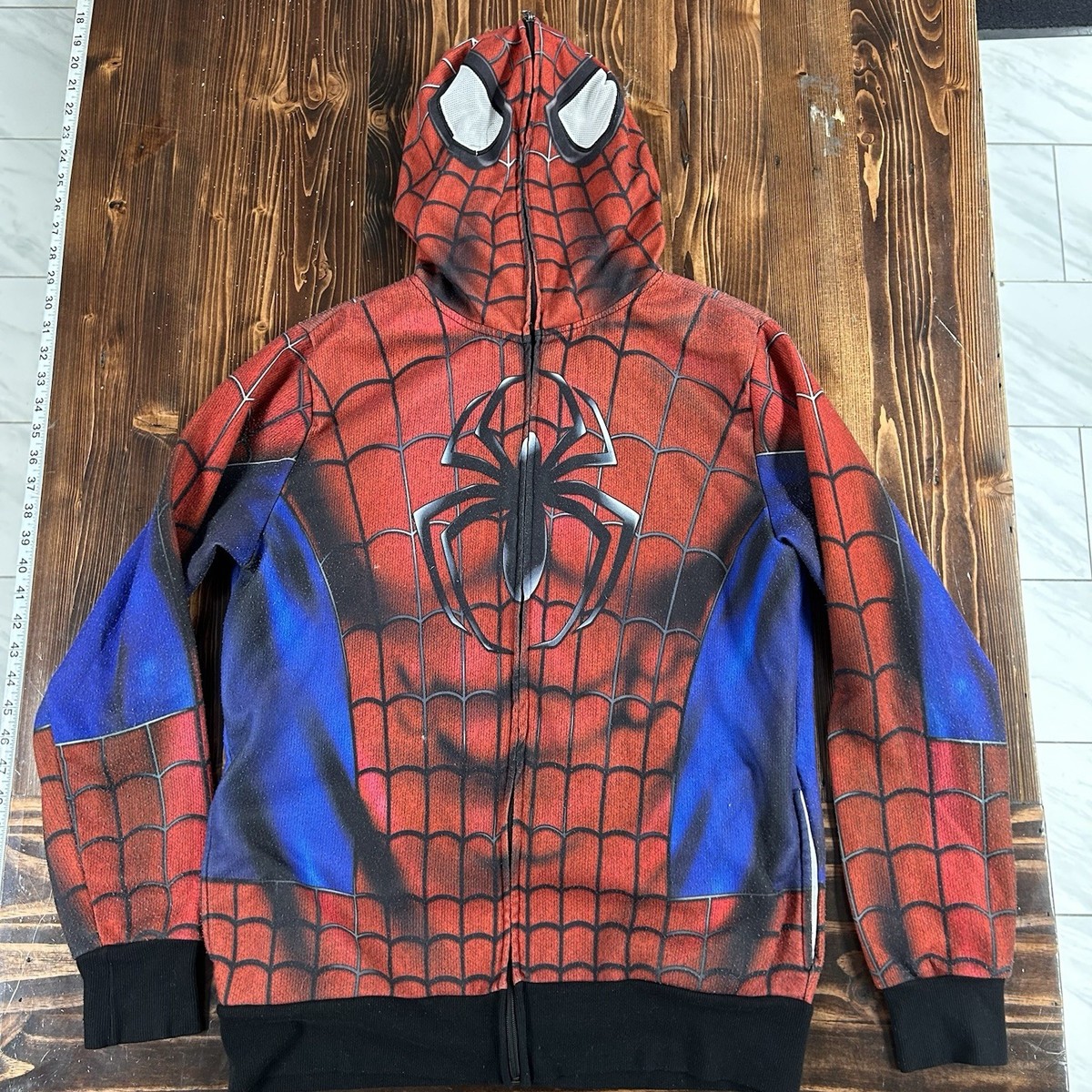 Mad Engine Marvel Mens Size L The Amazing Spiderman Full Zip Mask