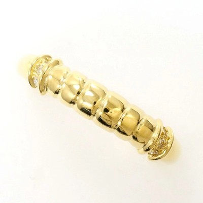 18K (18 Karat) Gelbgold Ring mit 0,04 mm Diamant, Gesamtgewicht... GZl1hyfx