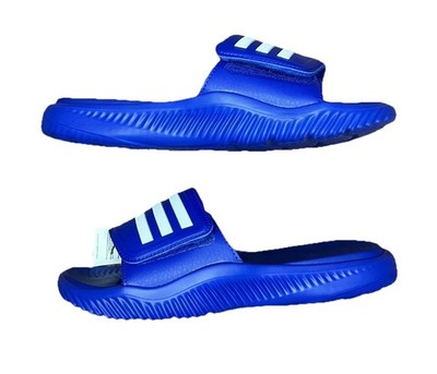 Adidas Alphabounce Slides Royal Blue White Mens Size 12 IH0715