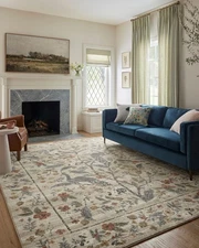 Rifle Paper Co. Laurel Collection LAU-05 Ivory 2'-8" x 10' Runner Rug