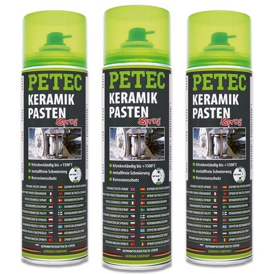 3x Petec 70650 Keramikpastenspray 500 ml Keramikpasten Spray Ceramic Karosserie