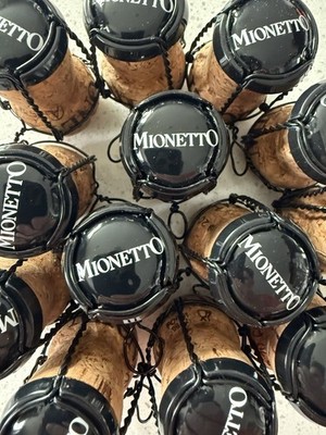 Lot Of 50 Mionetto Champage Corks Caps Cages Black Design