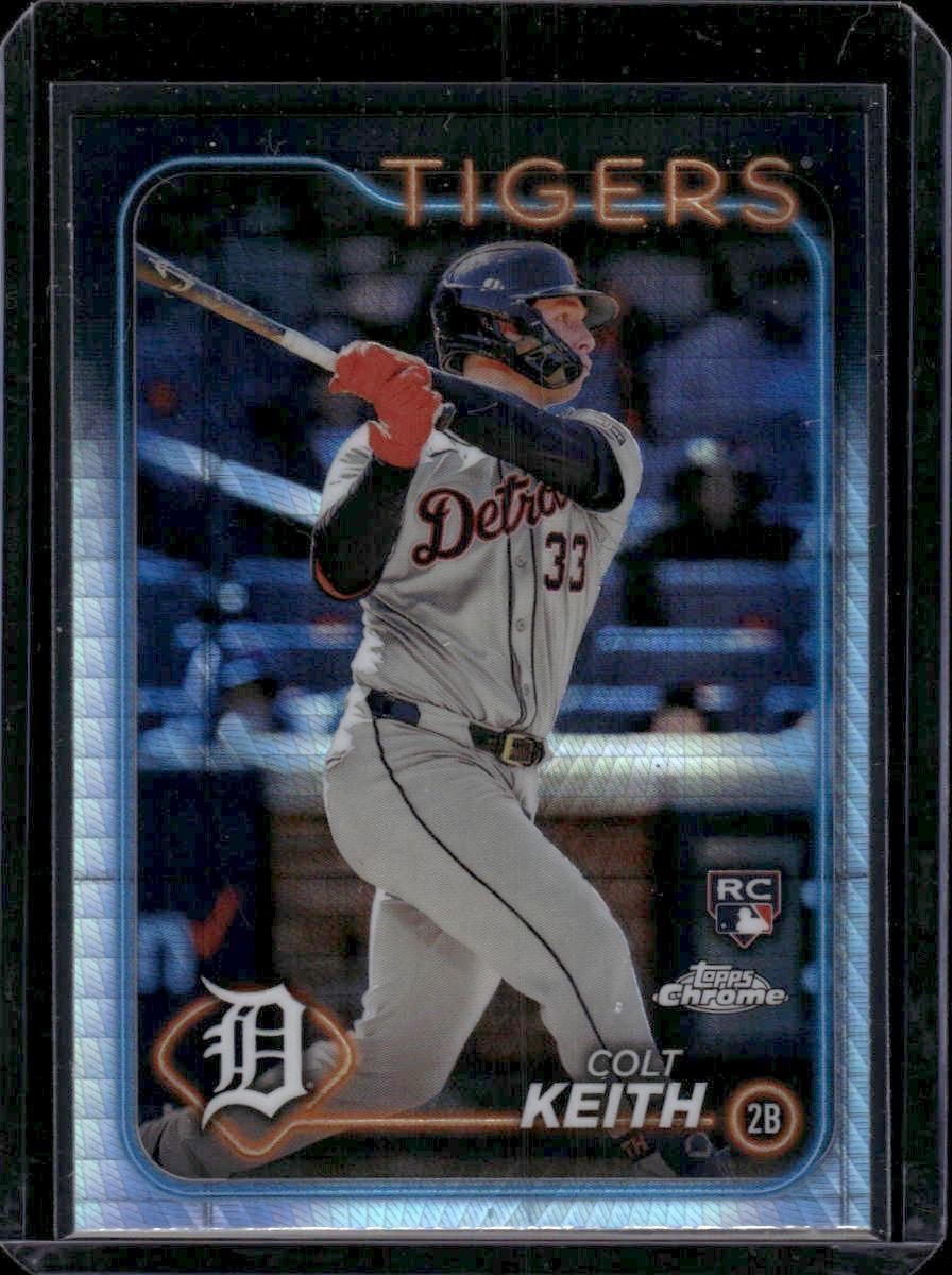 2024 Topps Chrome #2 Colt Keith Rookie Prism Refractor Detroit Tigers