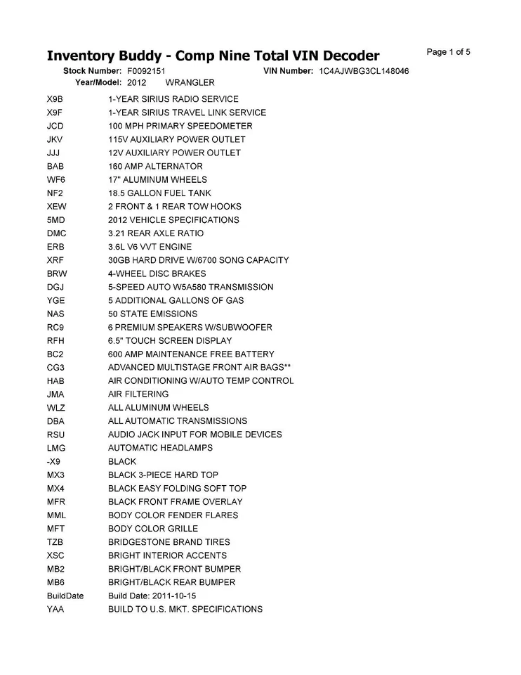Compresor de aire acondicionado usado para: Jeep Wrangler 2012 grado A Foto 3 de 4