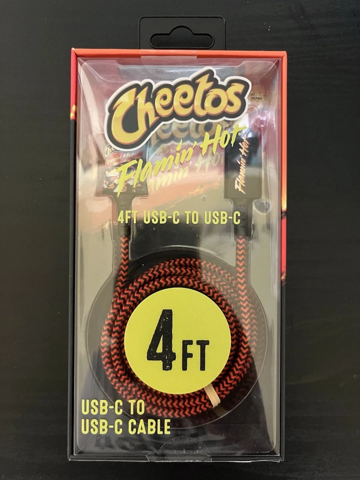 NUEVO Banco de alimentación cargador portátil Flamin' Hot Crunchy Cheetos puertos USB C Foto 4 de 4