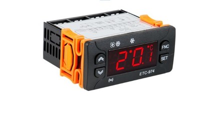 ETC-974 Temperature Controller Refrigeration Defrost Fan Dual Sensor Cable