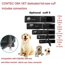 Veterinary Blood Pressure Cuff Set for 08A Monitor - 5 Animal Sizes in One Set