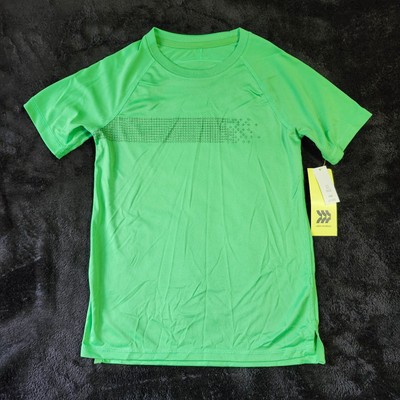 Boys' Short Sleeve Performance T-Shirt - All in Motion Green Size S