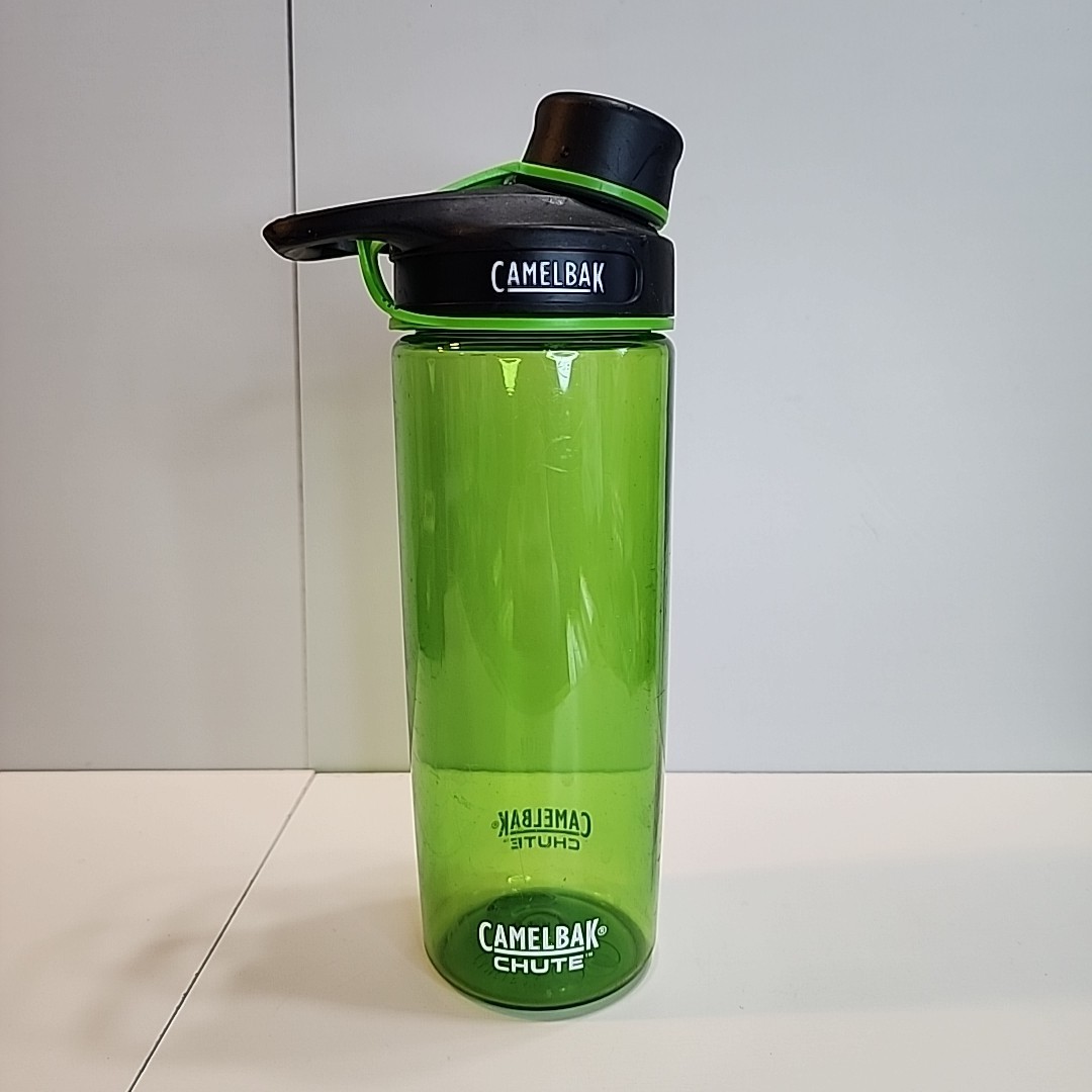 Used Camelback Plastic Water Bottle 16oz Green Color