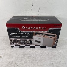 Studebaker SB2130RG Portable Cassette Player/Recorder AM/FM Radio Rose Gold NEW