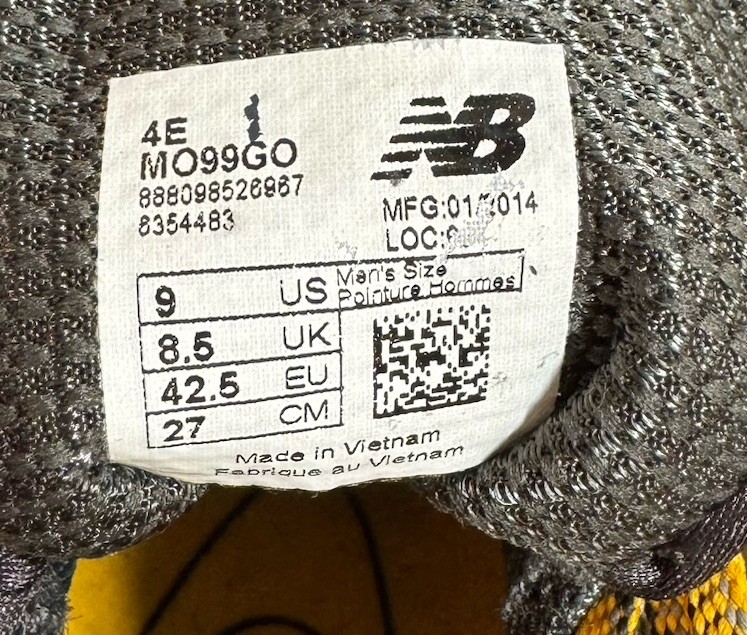 New Balance MO99 GO Vibram Trail Sneakers Men 9 EEEE 4E Honeycomb Vibram REVlite thumbnail 10