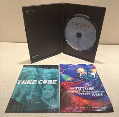 Timecode DVD (DVD, 2000) w/ Special Features.  Super Clean Disc