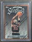 MICHAEL JORDAN 1996-97 TOPPS FINEST #50 STERLING BRONZE WITH COATING BULLS