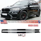 2PCS MP Style Glossy Black Side Skirt For BMW X5 F15 F85 F16 X6 F86 2015-2018