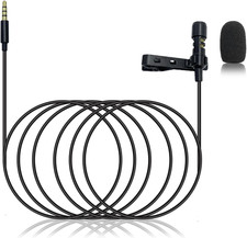 4 Pole 3.5Mm Lavalier Microphone Compatible with Ipad Mac Android Smartphones Om